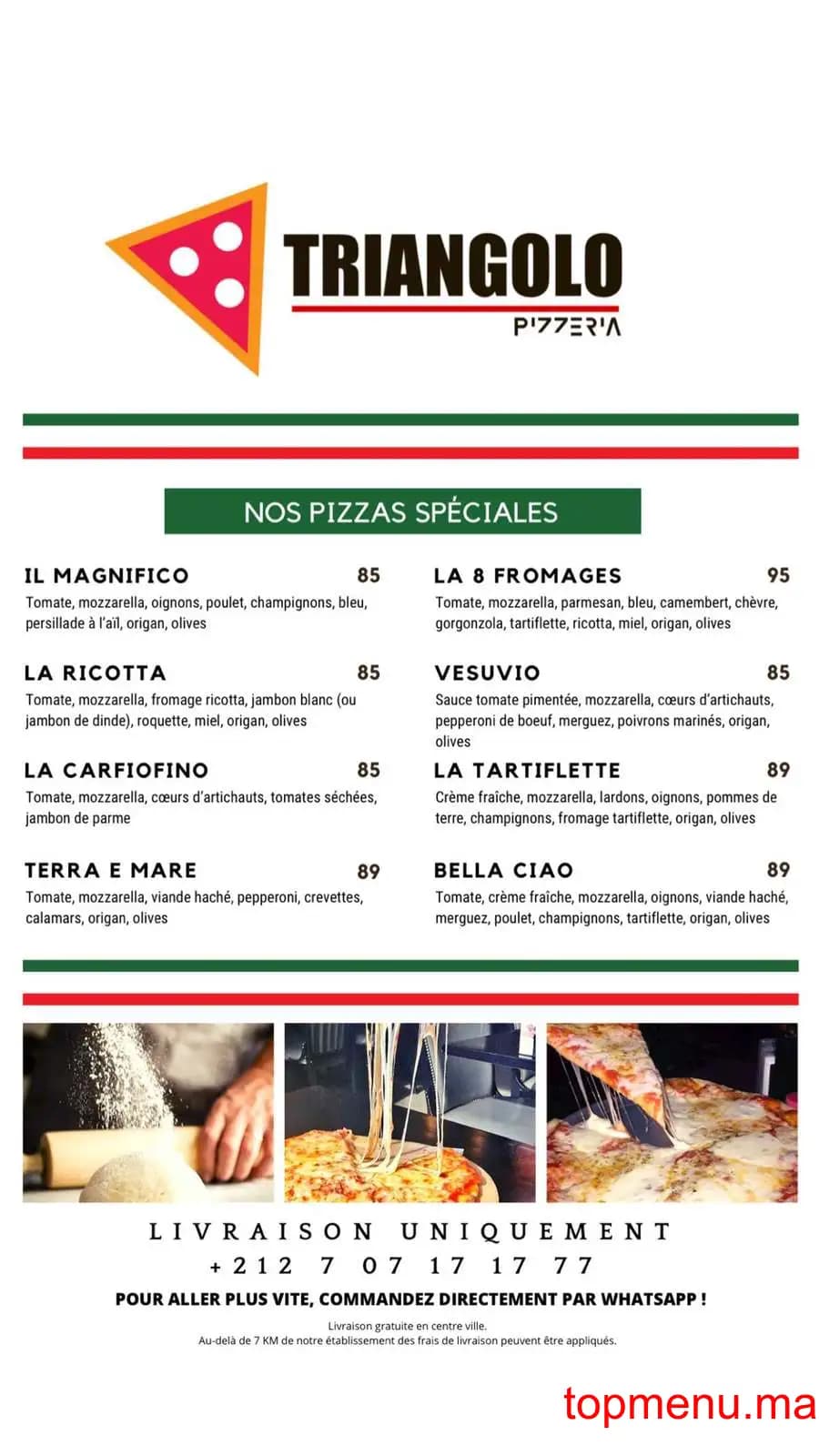 Restaurant Triangolo menu page 5 Triangolo menu page 5