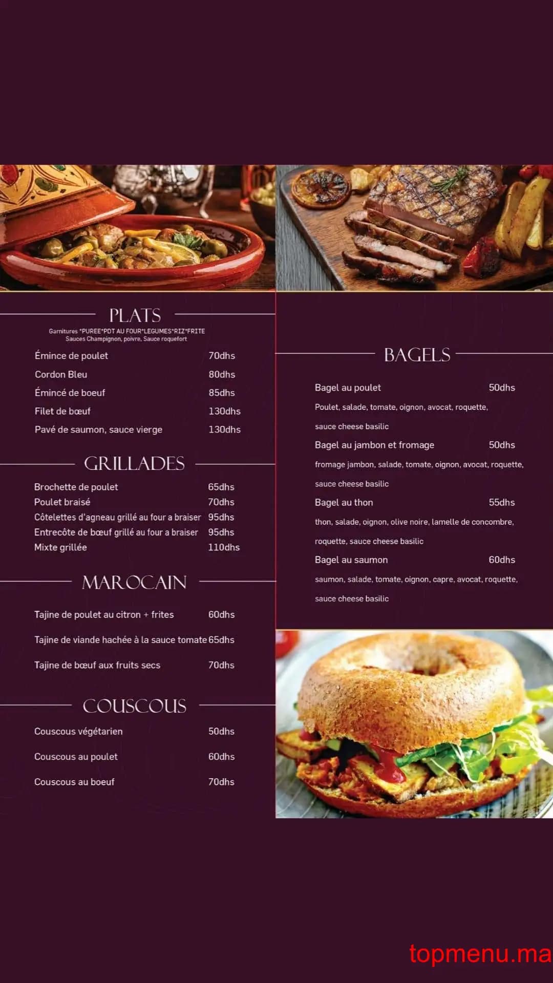 Restaurant Le Passage menu page 4 Le Passage menu page 4