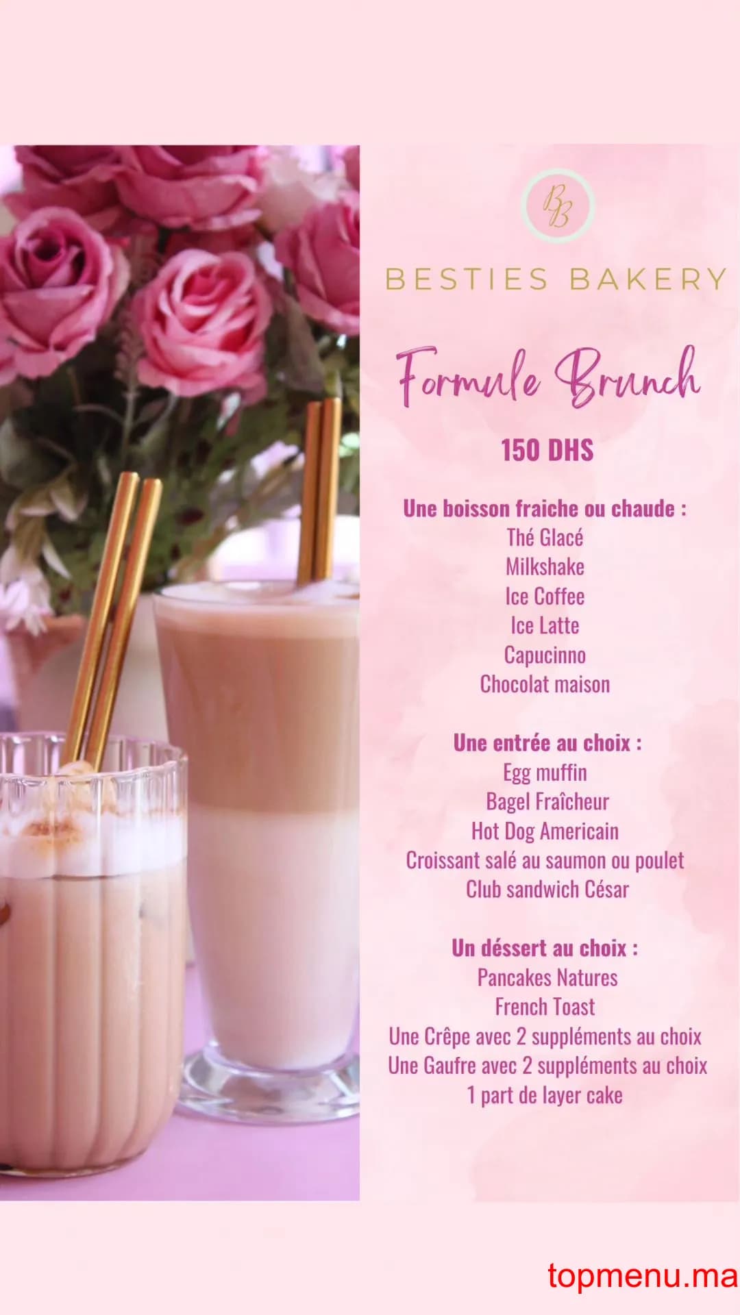 Restaurant Besties Bakery menu page 14 Besties Bakery menu page 14