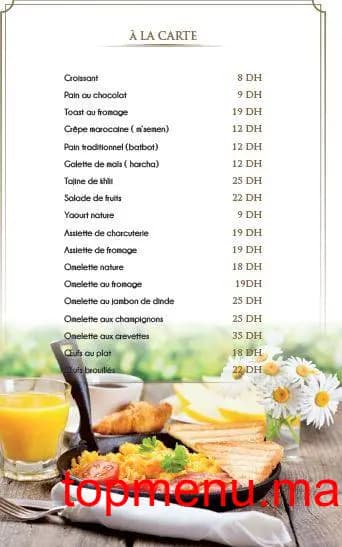 Restaurant Argana menu page 2 Argana menu page 2