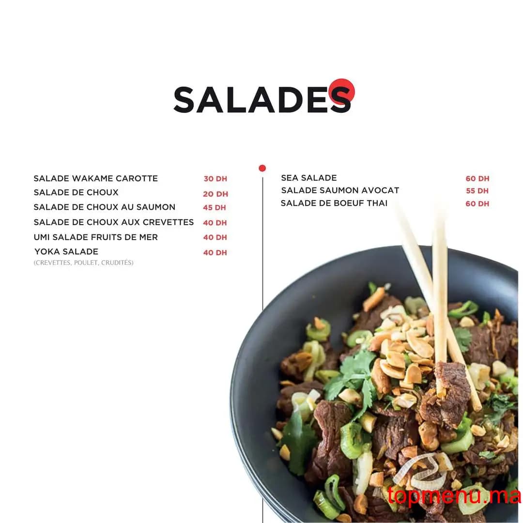 Restaurant Yoka Sushi menu page 2 Yoka Sushi menu page 2