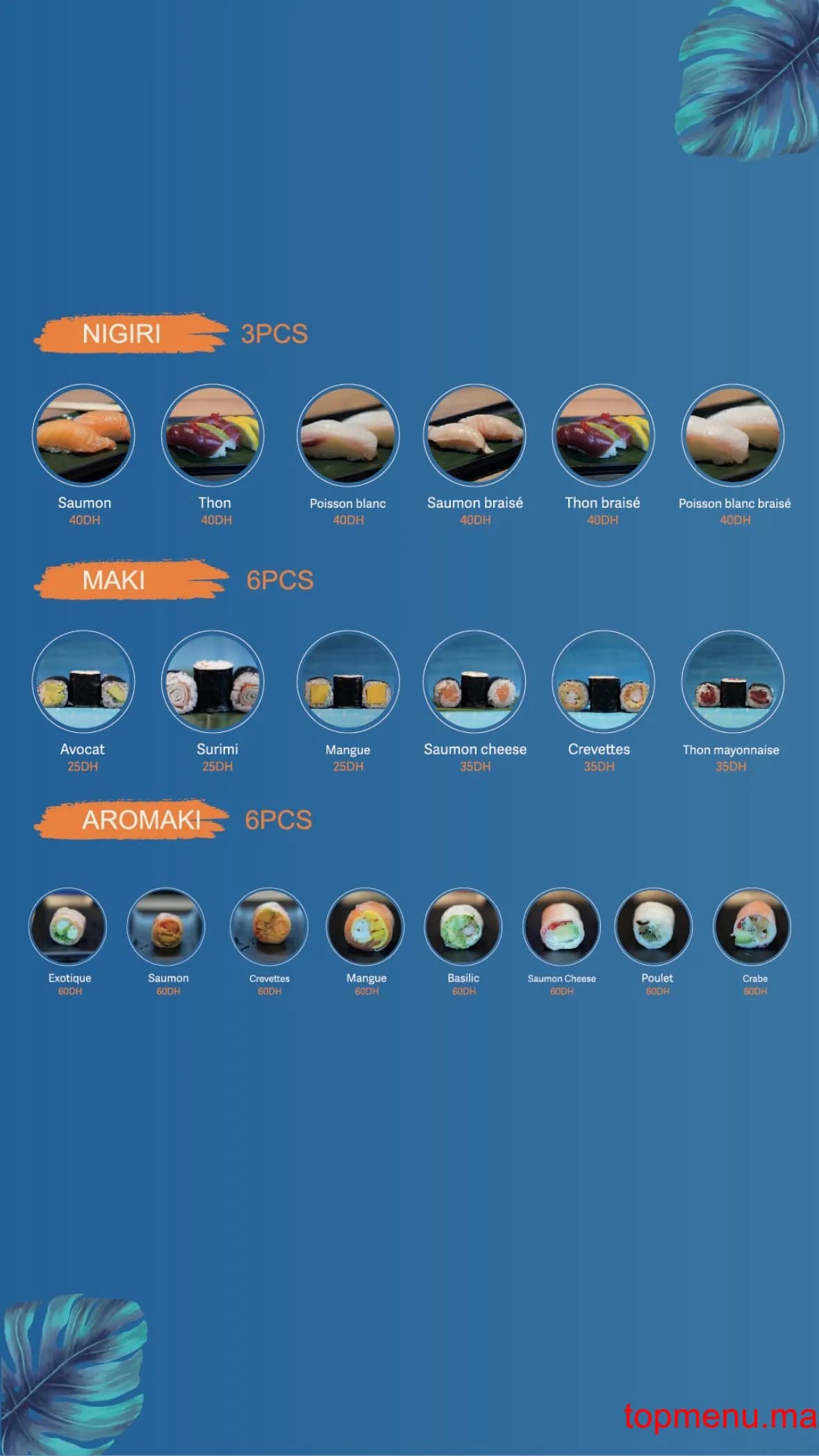 Restaurant Hy Sushi menu page 2 Hy Sushi menu page 2