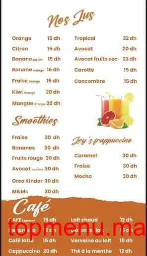 Restaurant Jey’s menu page 1 Jey’s menu page 1