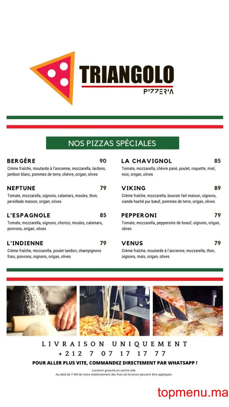 Restaurant Triangolo menu page 4 Triangolo menu page 4