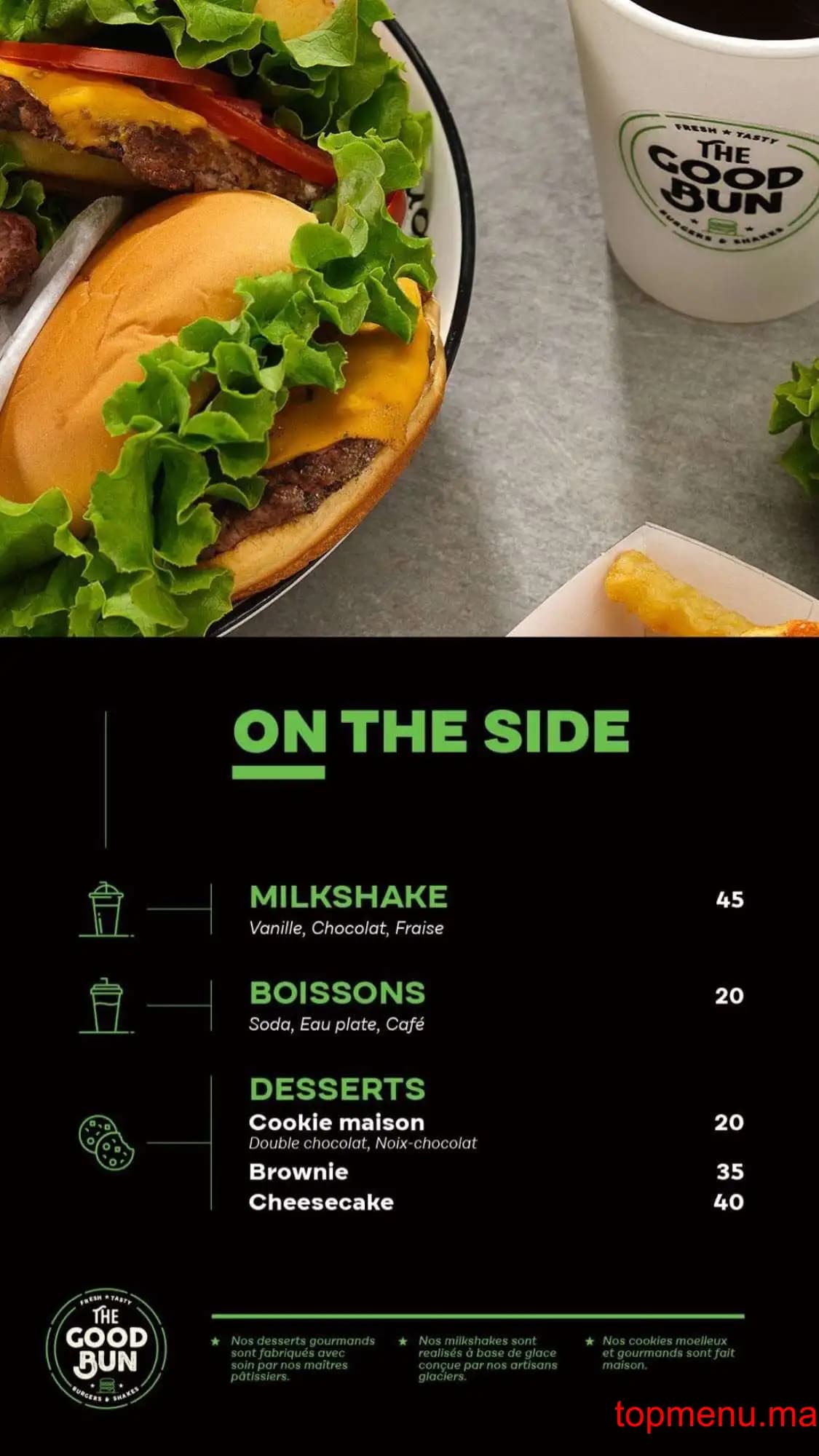 Restaurant The GoodBun menu page 3 The GoodBun menu page 3