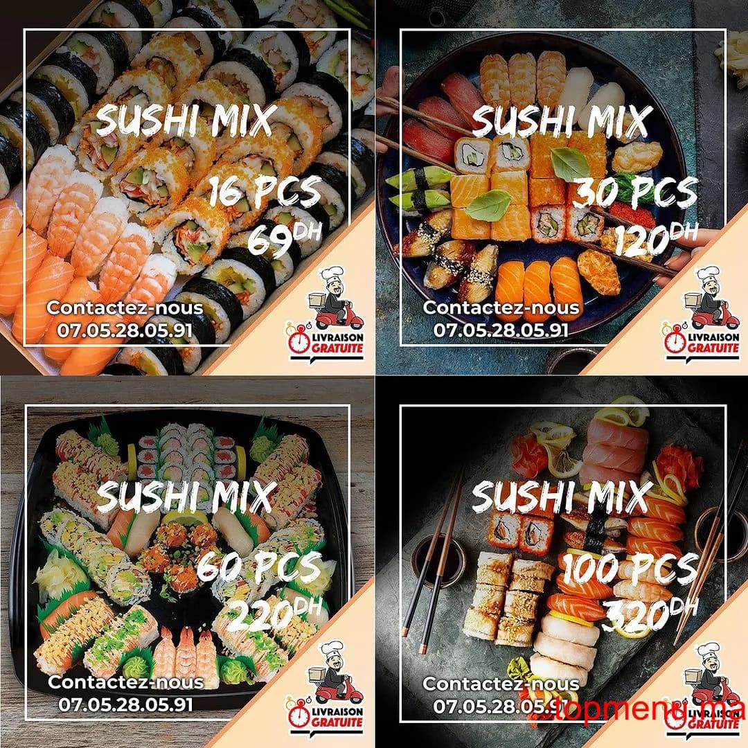 Restaurant Top Sushi menu page 2 Top Sushi menu page 2