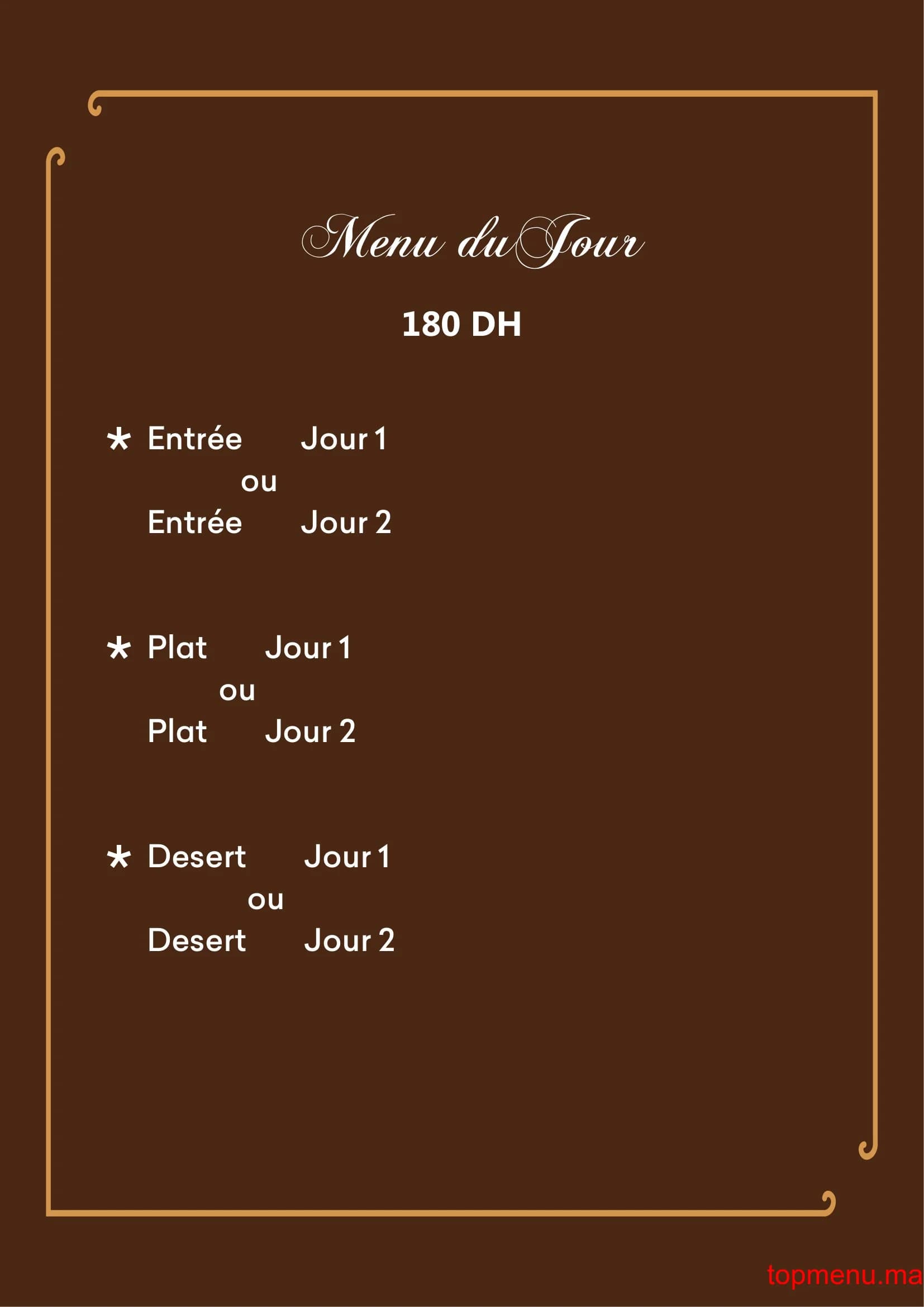 Restaurant Fluffy menu page 4 Fluffy menu page 4