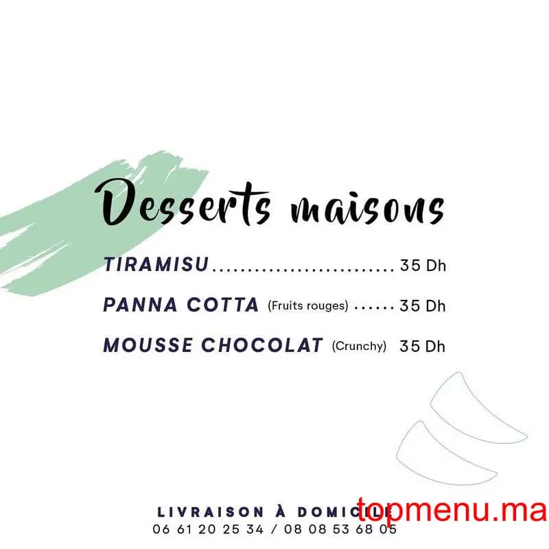 Restaurant BangBang menu page 6 BangBang menu page 6