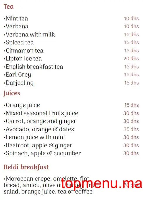 مطعم Café des épices قائمة الطعام page 4 Café des épices قائمة الطعام page 4