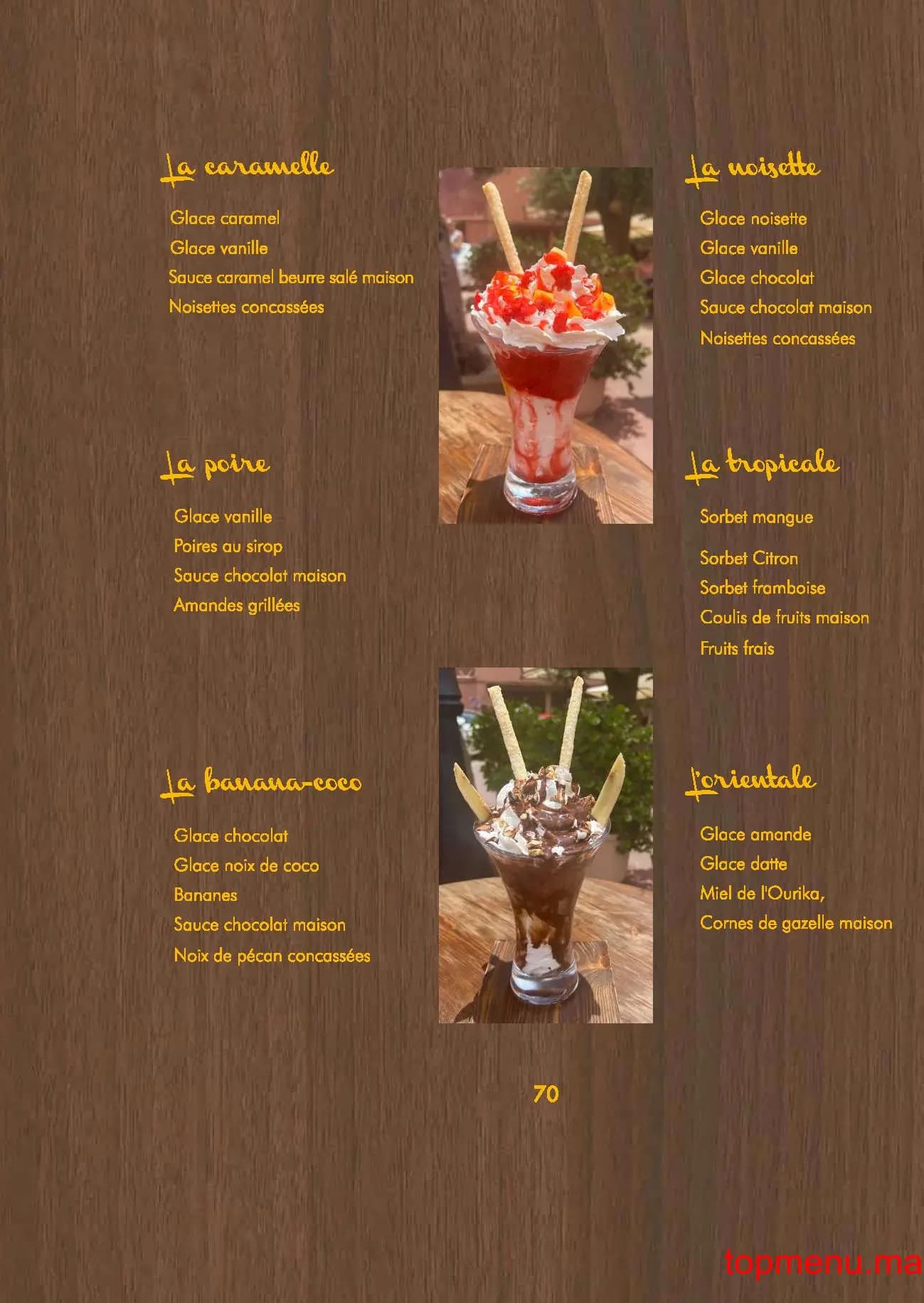 Restaurant Zeitoun Café kasbah menu page 17 Zeitoun Café kasbah menu page 17