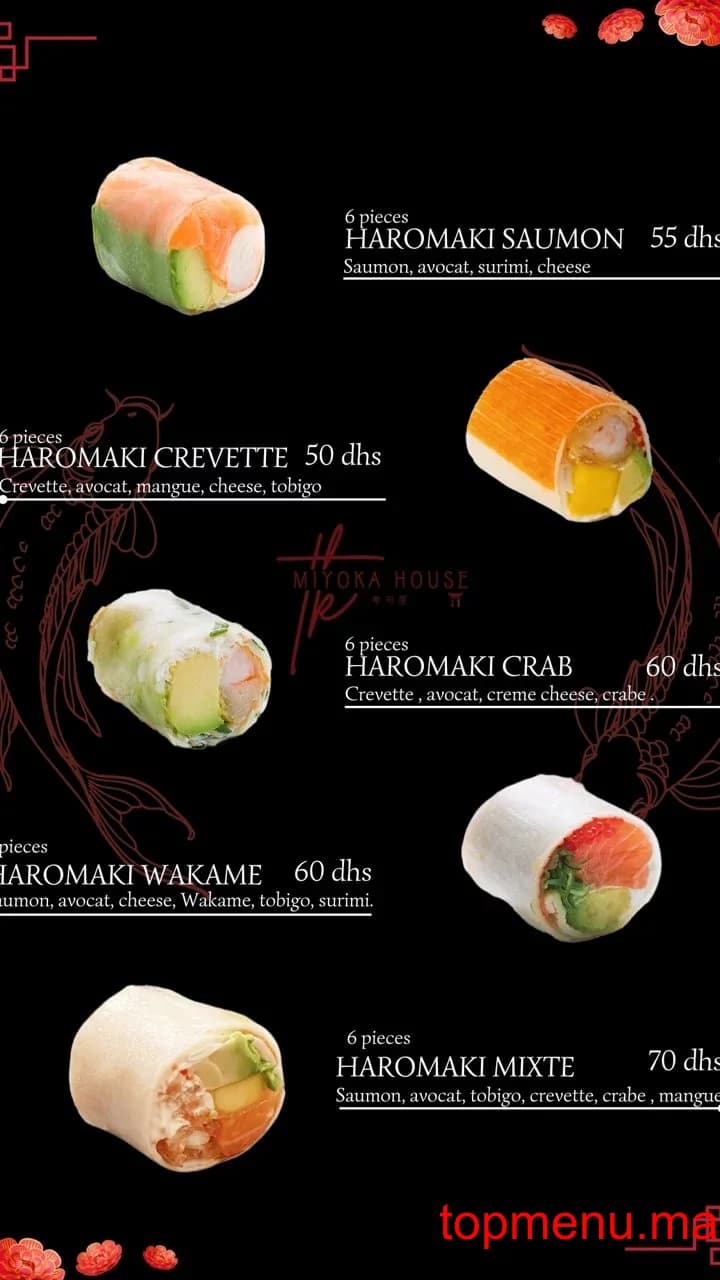 Restaurant MIYOKA LAB menu page 4 MIYOKA LAB menu page 4