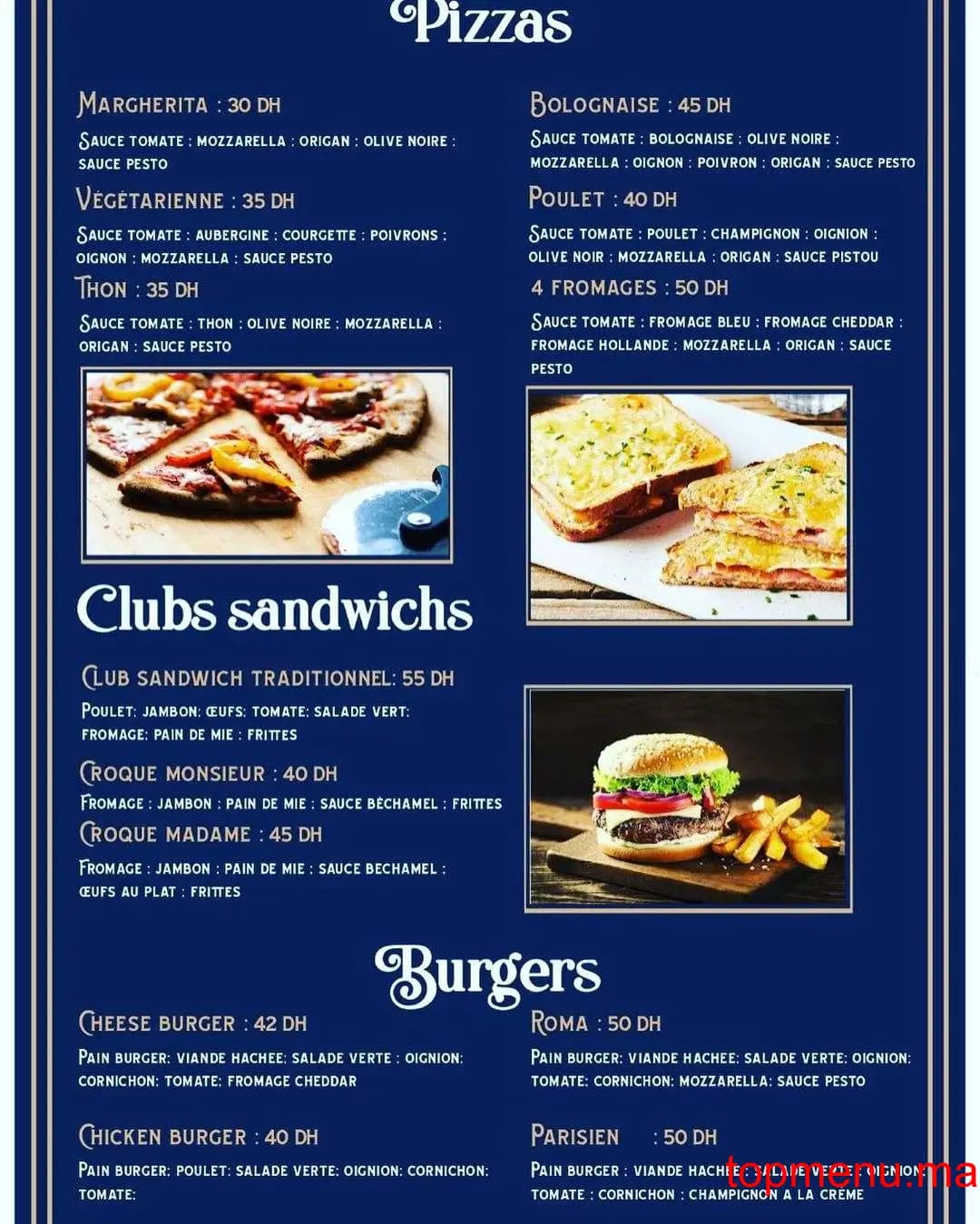 مطعم Via Nova قائمة الطعام page 4 Via Nova قائمة الطعام page 4