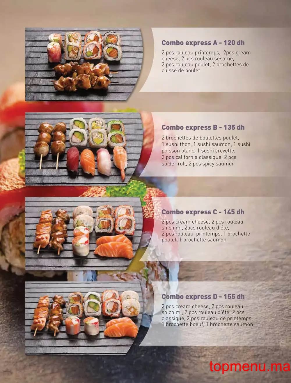 Restaurant Matsuri menu page 2 Matsuri menu page 2