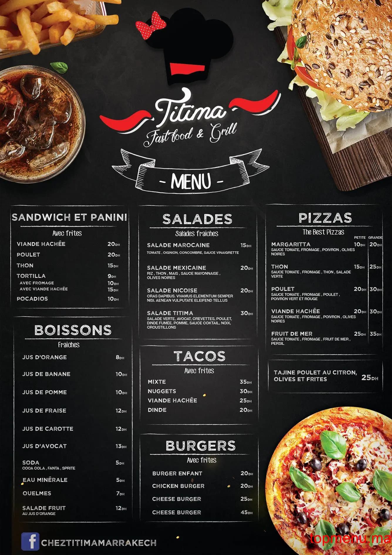 Restaurant Titima Food menu page 1 Titima Food menu page 1
