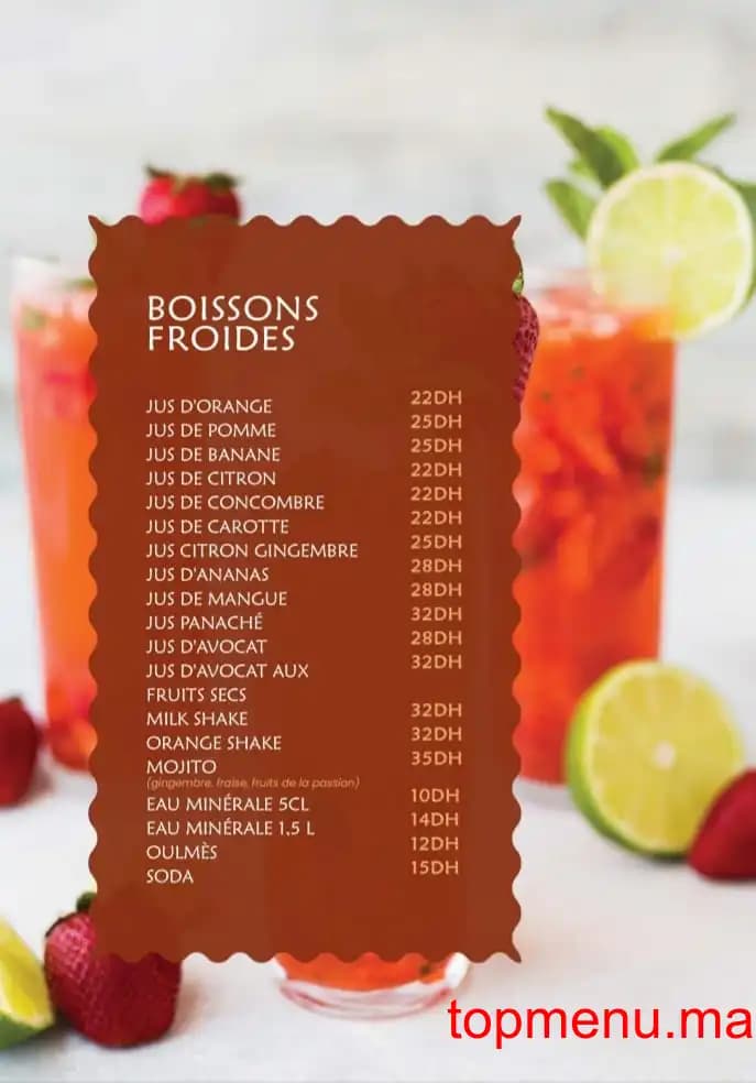 Restaurant Le coin menu page 3 Le coin menu page 3