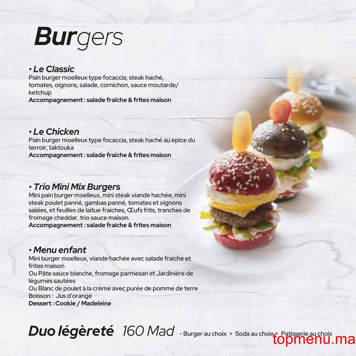 Restaurant Maison Mignardise menu page 9 Maison Mignardise menu page 9