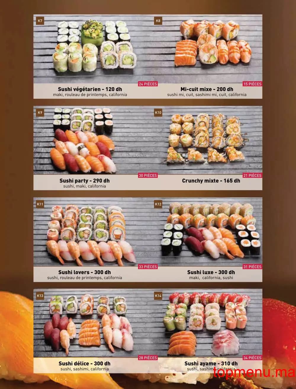 Restaurant Matsuri menu page 17 Matsuri menu page 17