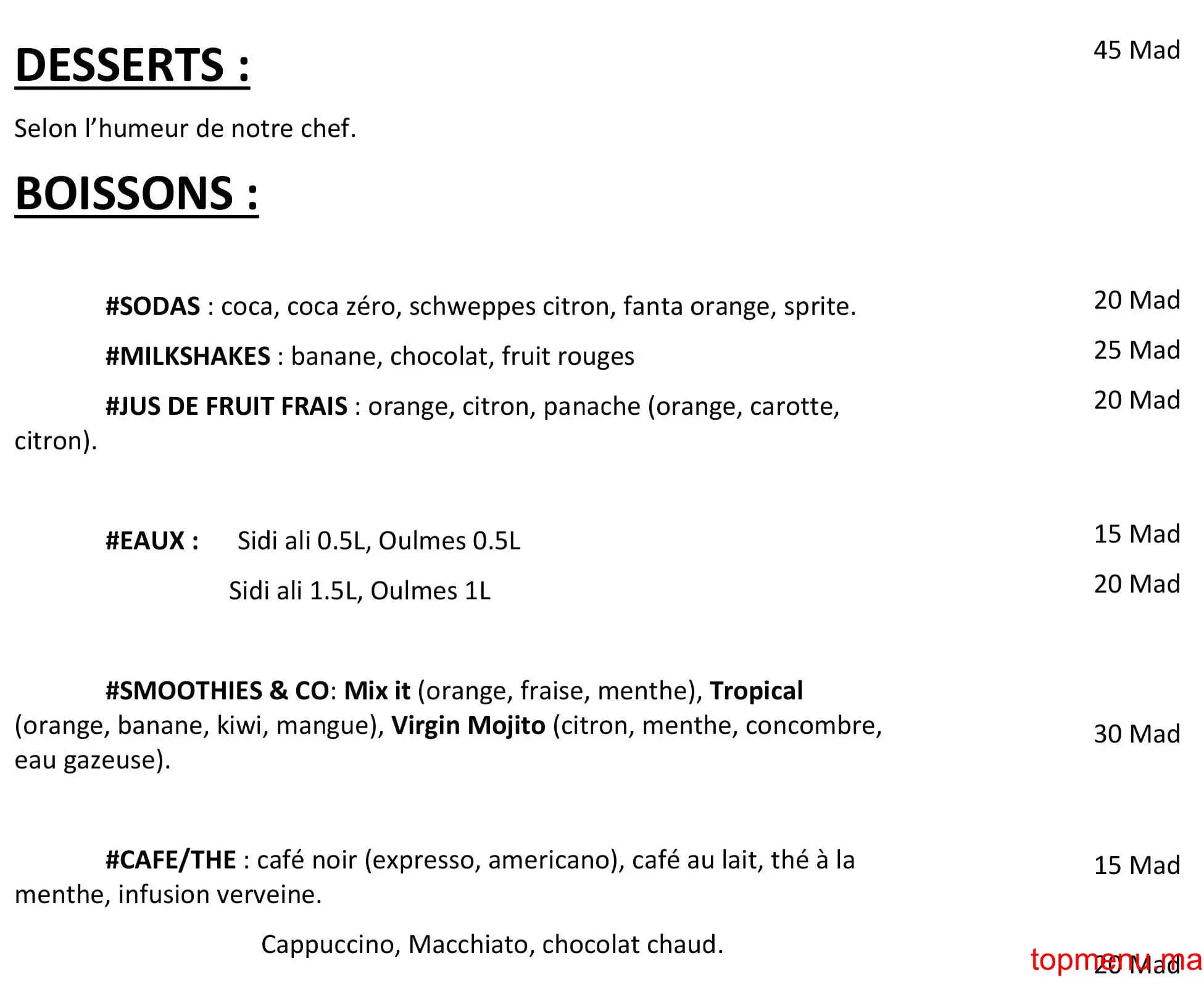 Restaurant Beats Burger menu page 1 Beats Burger menu page 1