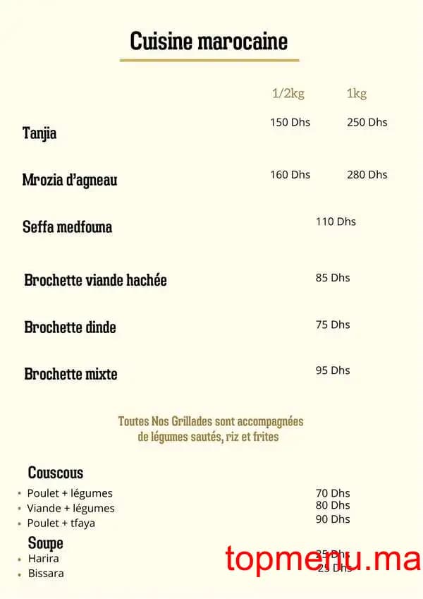 Restaurant Coopérative AT menu page 3 Coopérative AT menu page 3