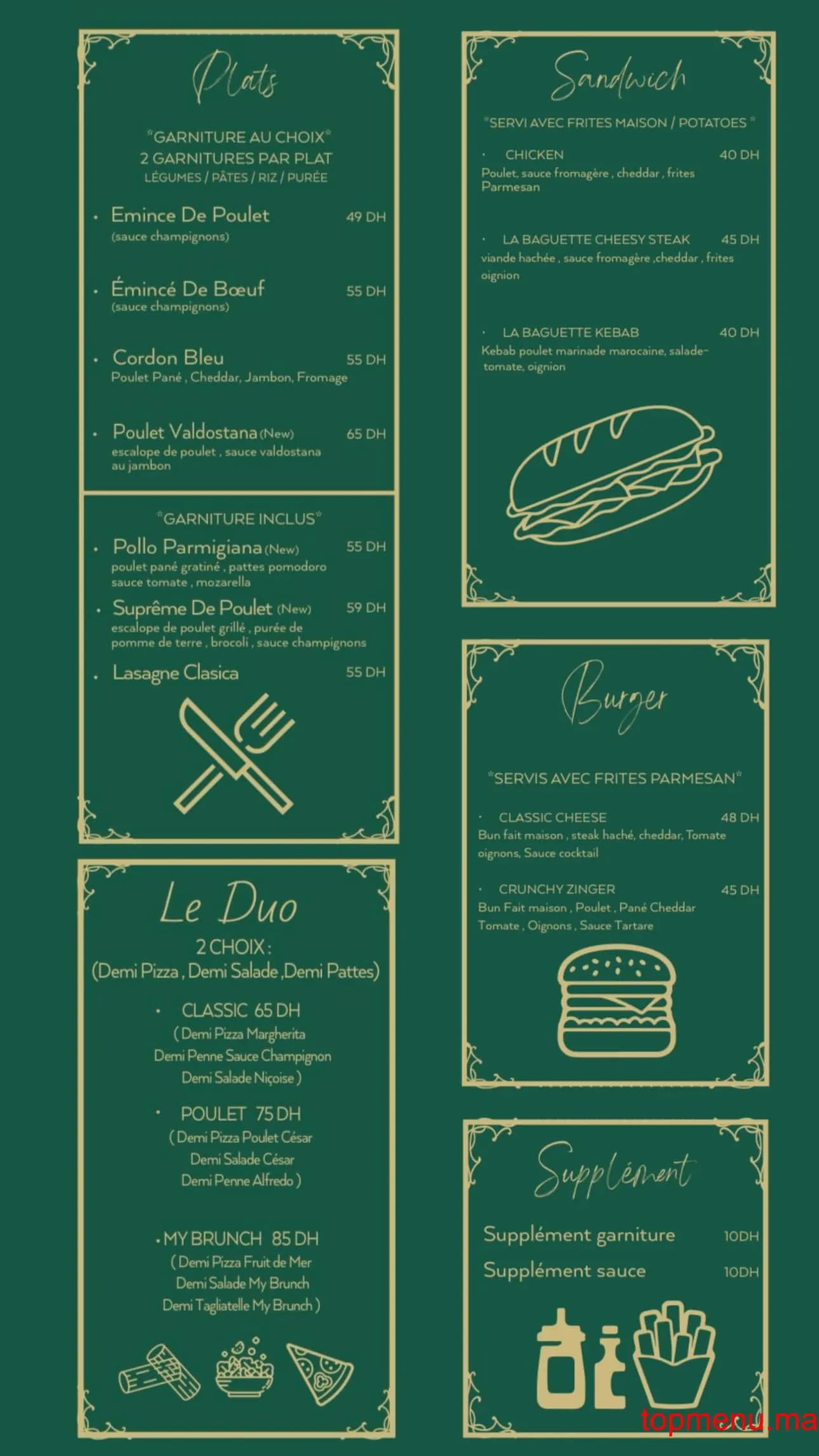 Restaurant My Brunch menu page 2 My Brunch menu page 2