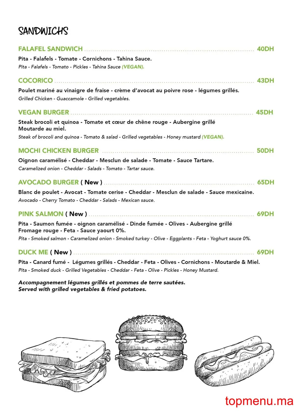 Restaurant Mochi-Eat Healthy menu page 4 Mochi-Eat Healthy menu page 4