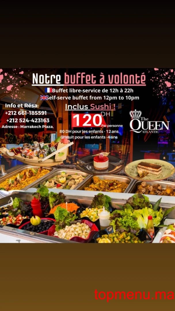 Restaurant Queen Atlantic menu page 1 Queen Atlantic menu page 1