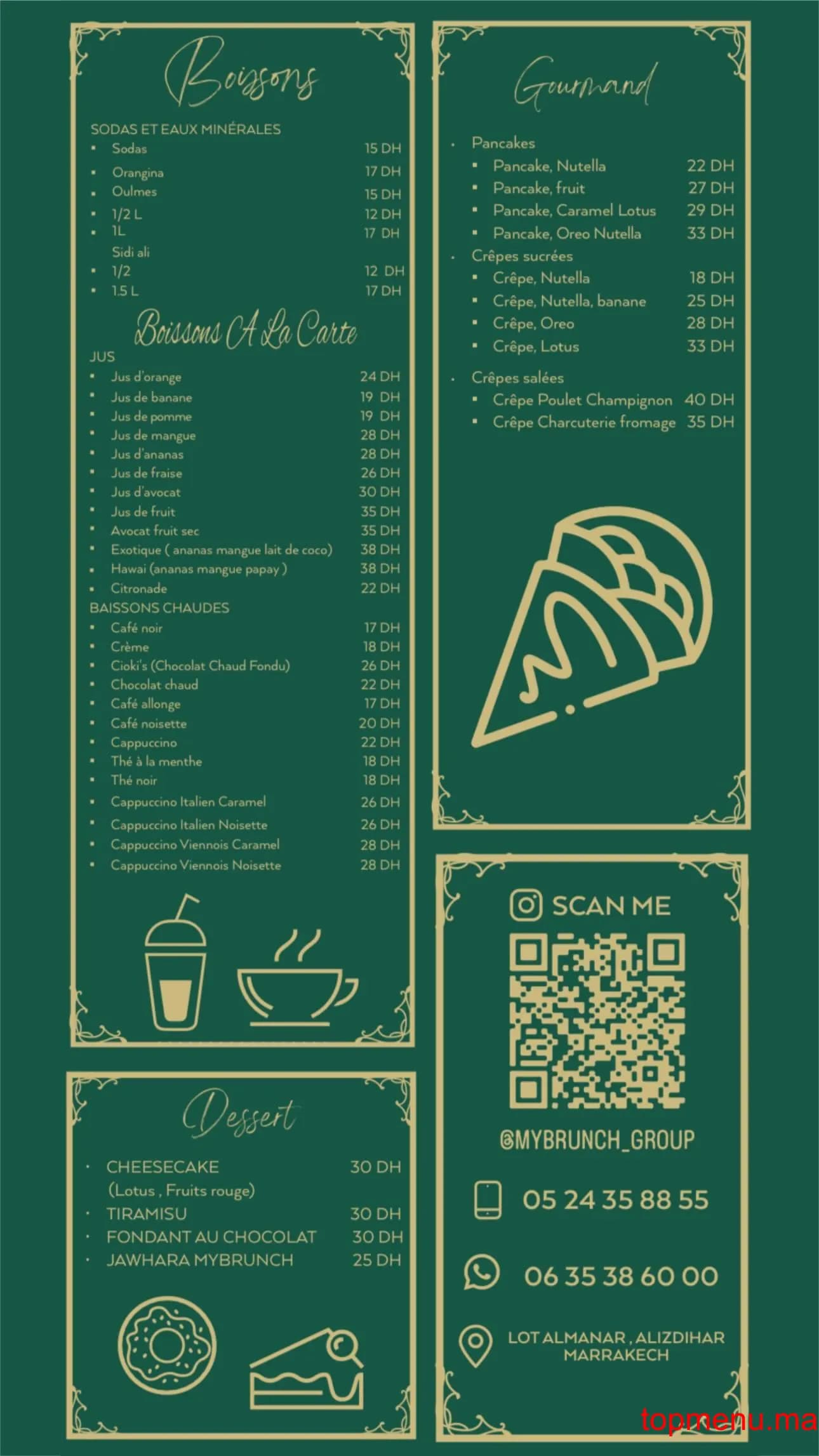 Restaurant My Brunch menu page 3 My Brunch menu page 3