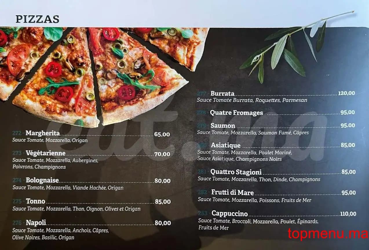 Restaurant Cappuccino menu page 10 Cappuccino menu page 10