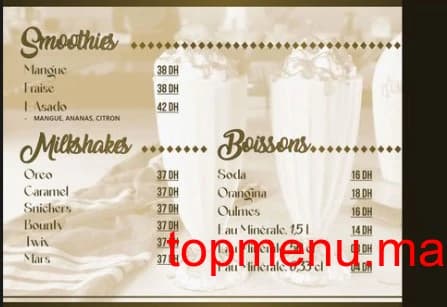 Restaurant Restaurant Café L’ASADO menu page 15 Restaurant Café L’ASADO menu page 15