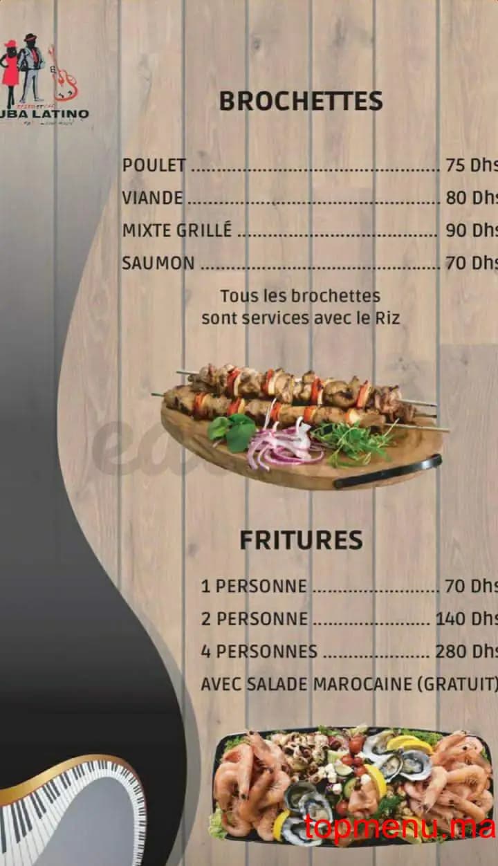 Restaurant Cuba Latino menu page 9 Cuba Latino menu page 9