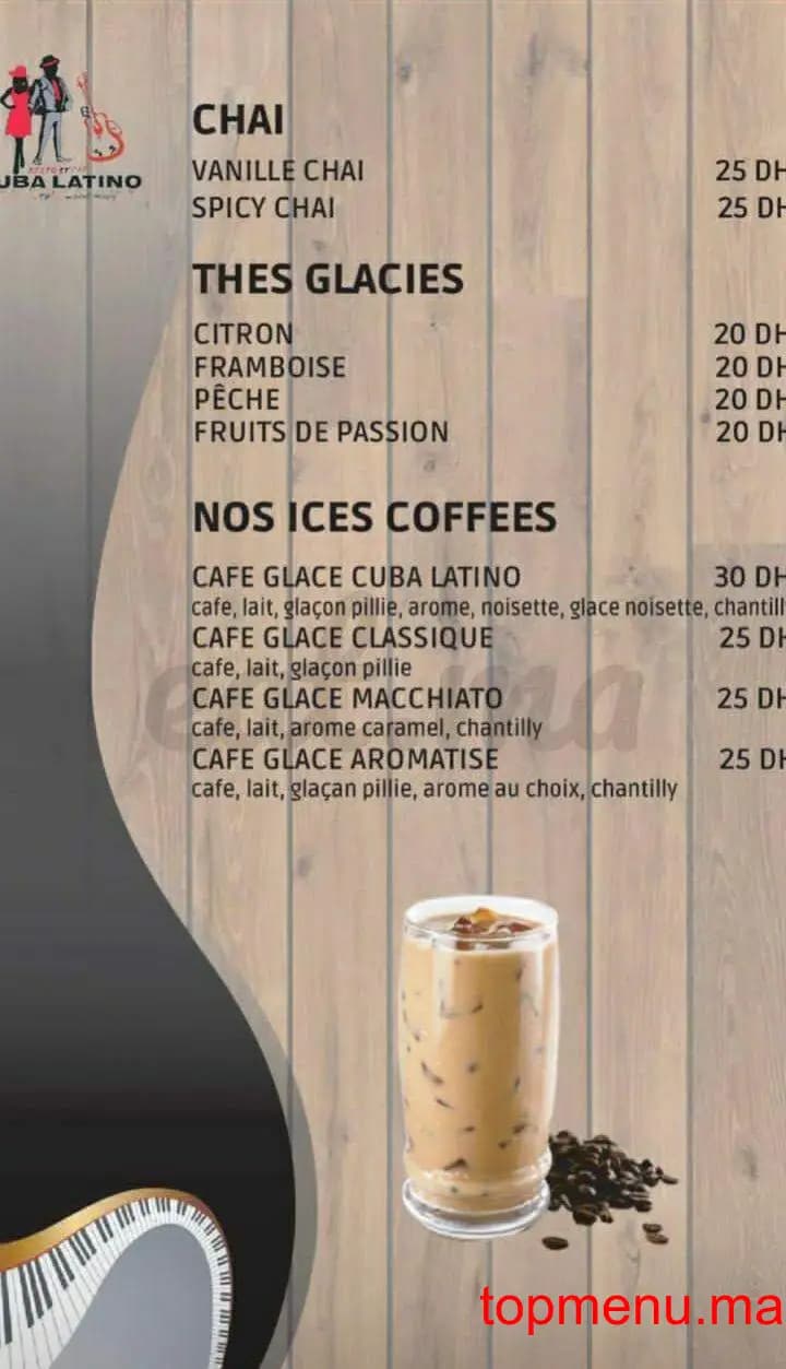 Restaurant Cuba Latino menu page 1 Cuba Latino menu page 1