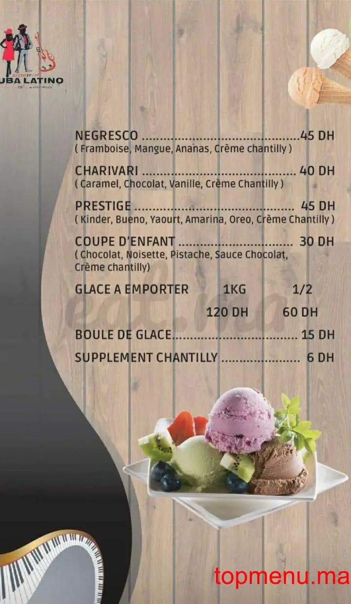 Restaurant Cuba Latino menu page 17 Cuba Latino menu page 17