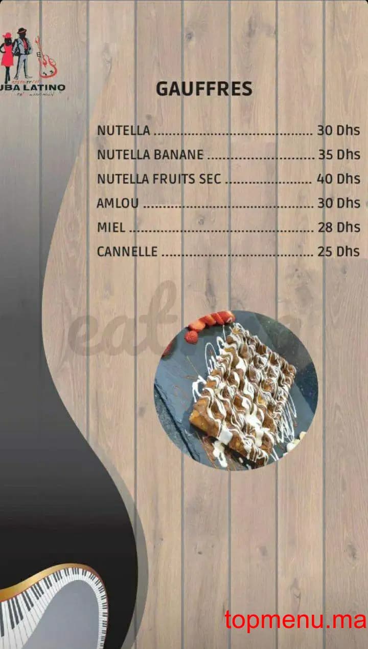 Restaurant Cuba Latino menu page 8 Cuba Latino menu page 8