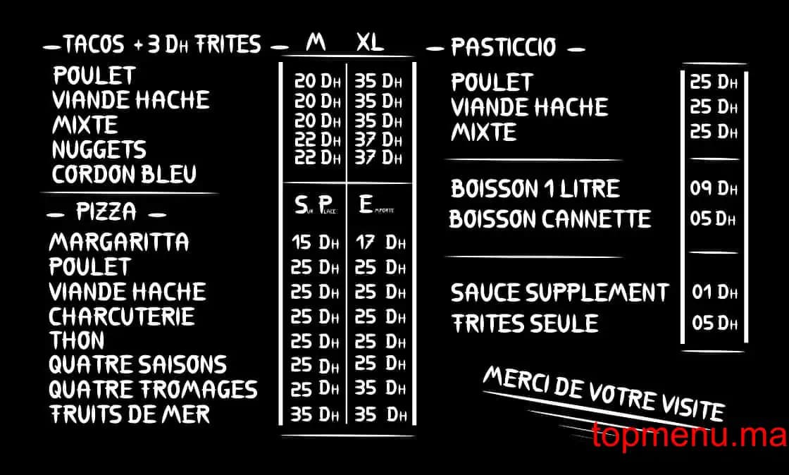 Restaurant Tasty Food menu page 1 Tasty Food menu page 1