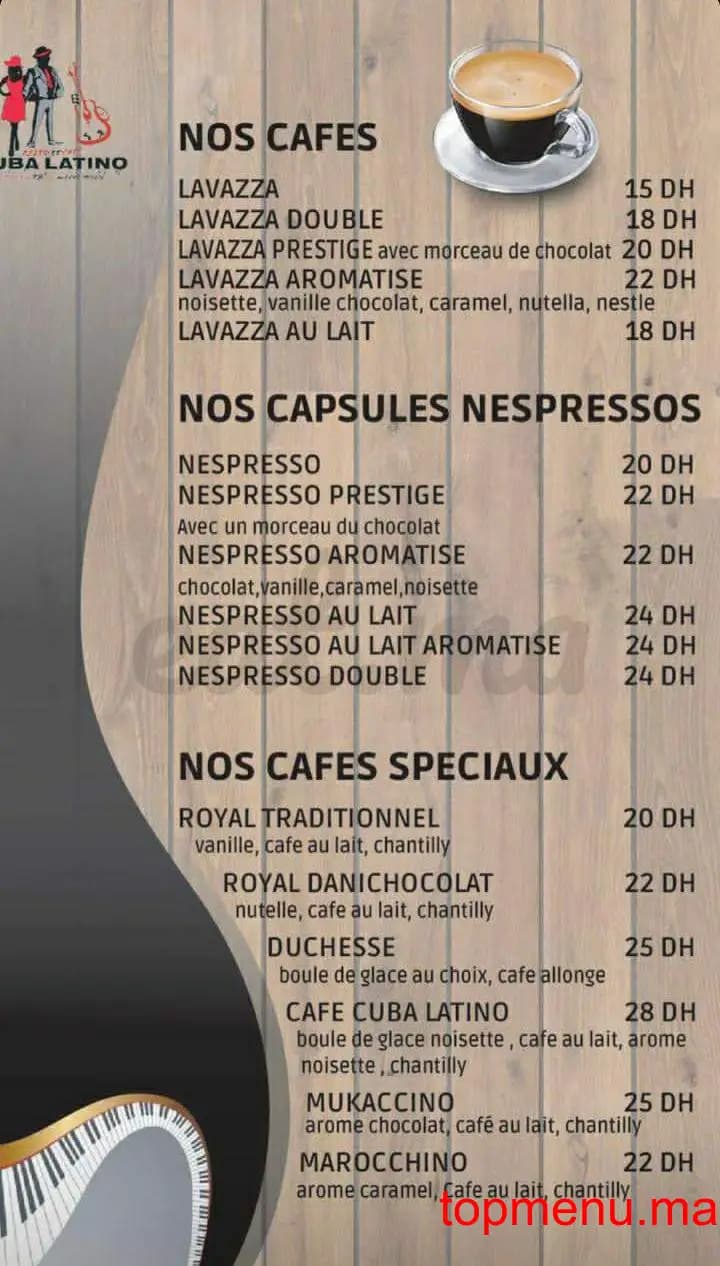 Restaurant Cuba Latino menu page 3 Cuba Latino menu page 3