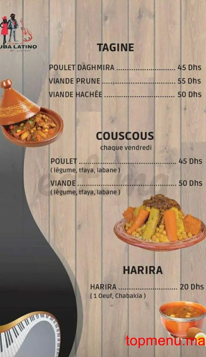 Restaurant Cuba Latino menu page 14 Cuba Latino menu page 14