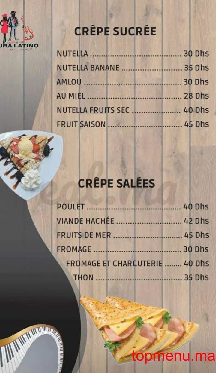 Restaurant Cuba Latino menu page 12 Cuba Latino menu page 12