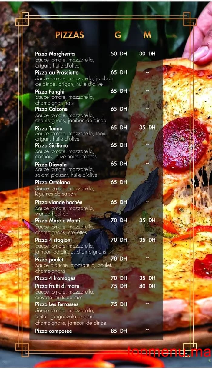 Restaurant Café Les Terrasses menu page 9 Café Les Terrasses menu page 9