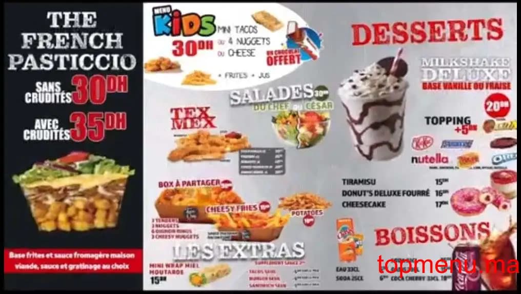 Restaurant Tacos only Nassim menu page 3 Tacos only Nassim menu page 3