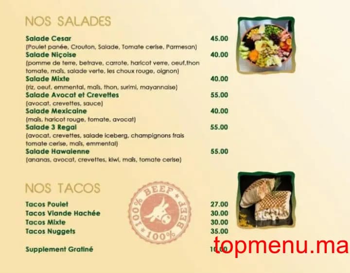 Restaurant les 3 régals menu page 4 les 3 régals menu page 4