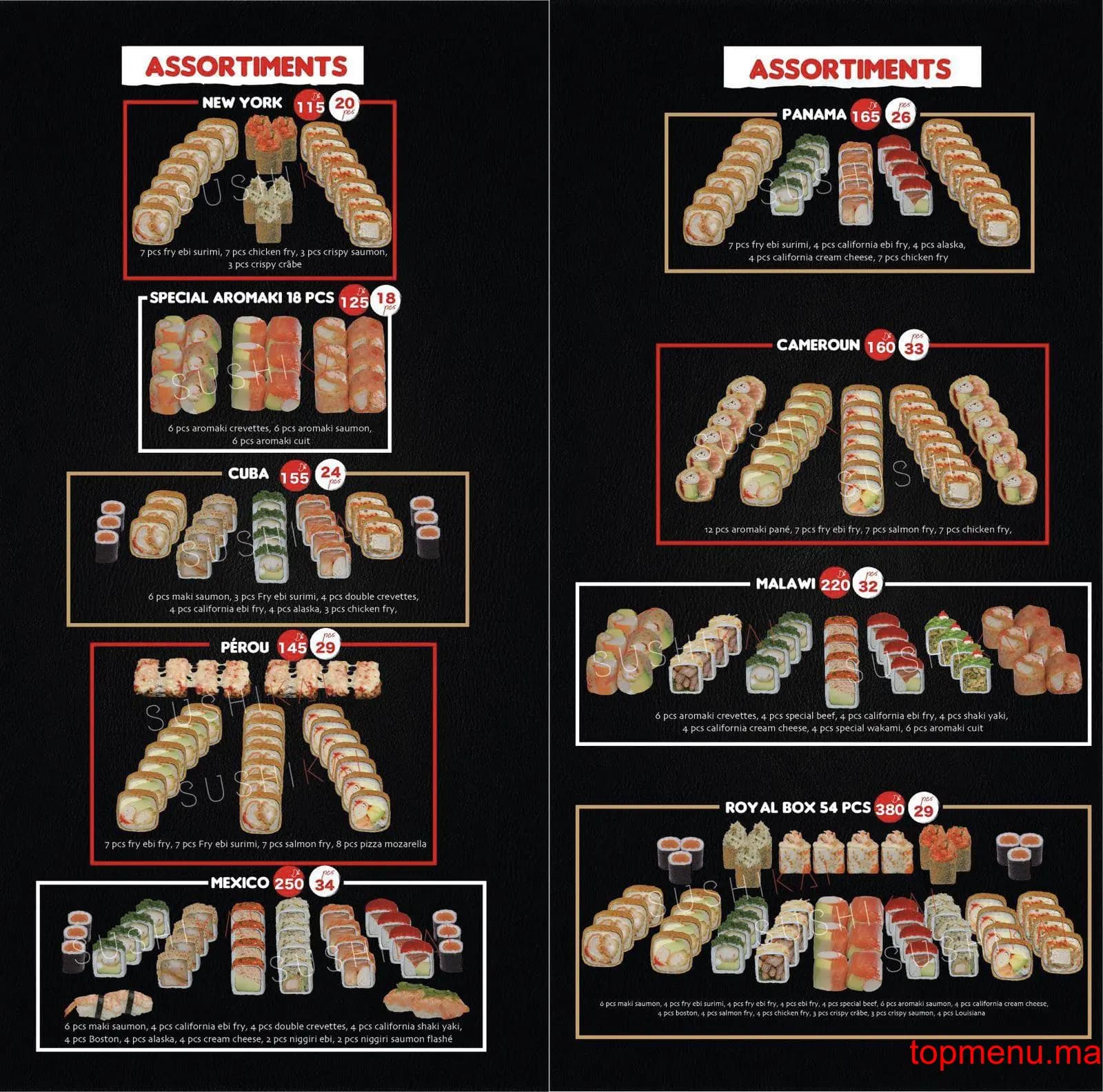 Restaurant Sushikai menu page 7 Sushikai menu page 7