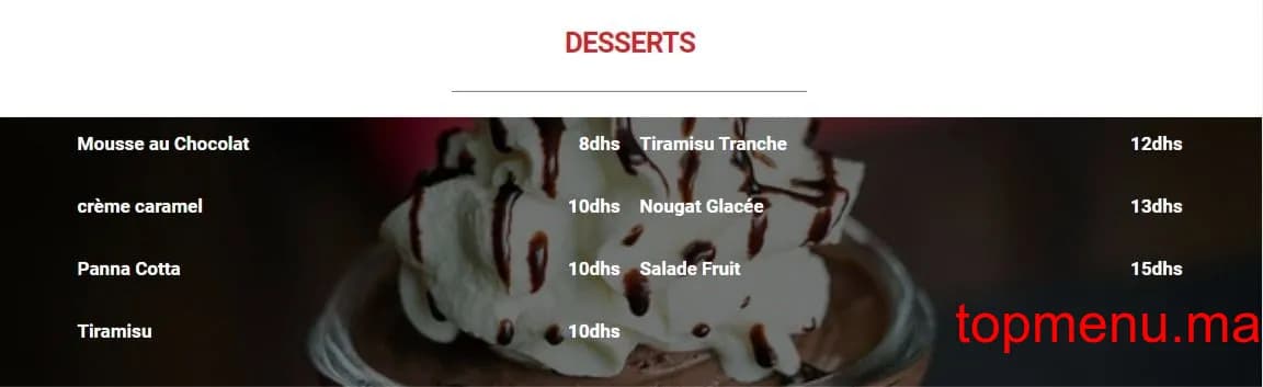 Restaurant Gusto Food menu page 7 Gusto Food menu page 7