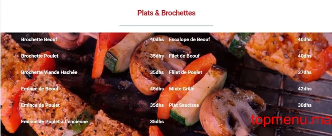 Restaurant Gusto Food menu page 2 Gusto Food menu page 2