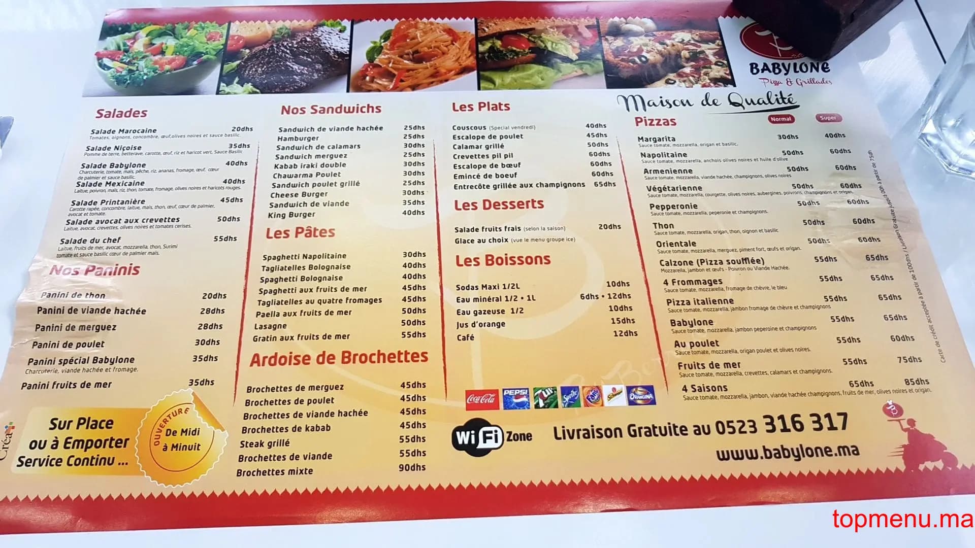 Restaurant 100fa100 Le Bistro menu page 1 100fa100 Le Bistro menu page 1