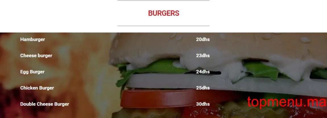 Restaurant Gusto Food menu page 6 Gusto Food menu page 6