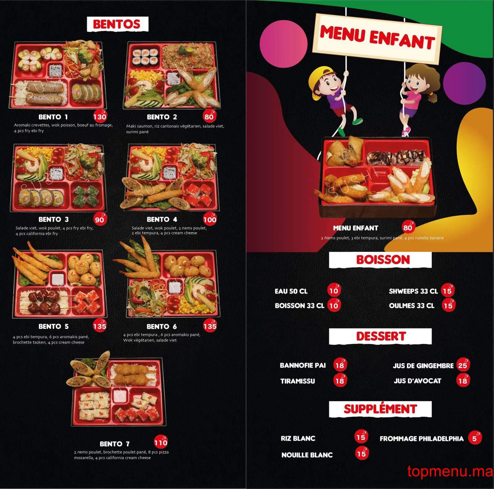 Restaurant Sushikai menu page 8 Sushikai menu page 8