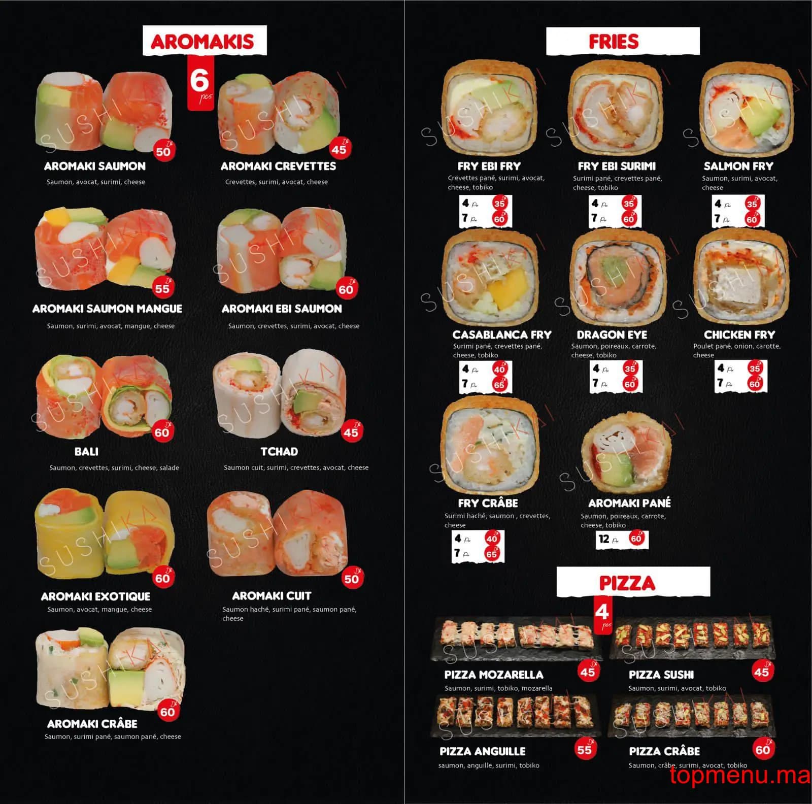 Restaurant Sushikai menu page 4 Sushikai menu page 4
