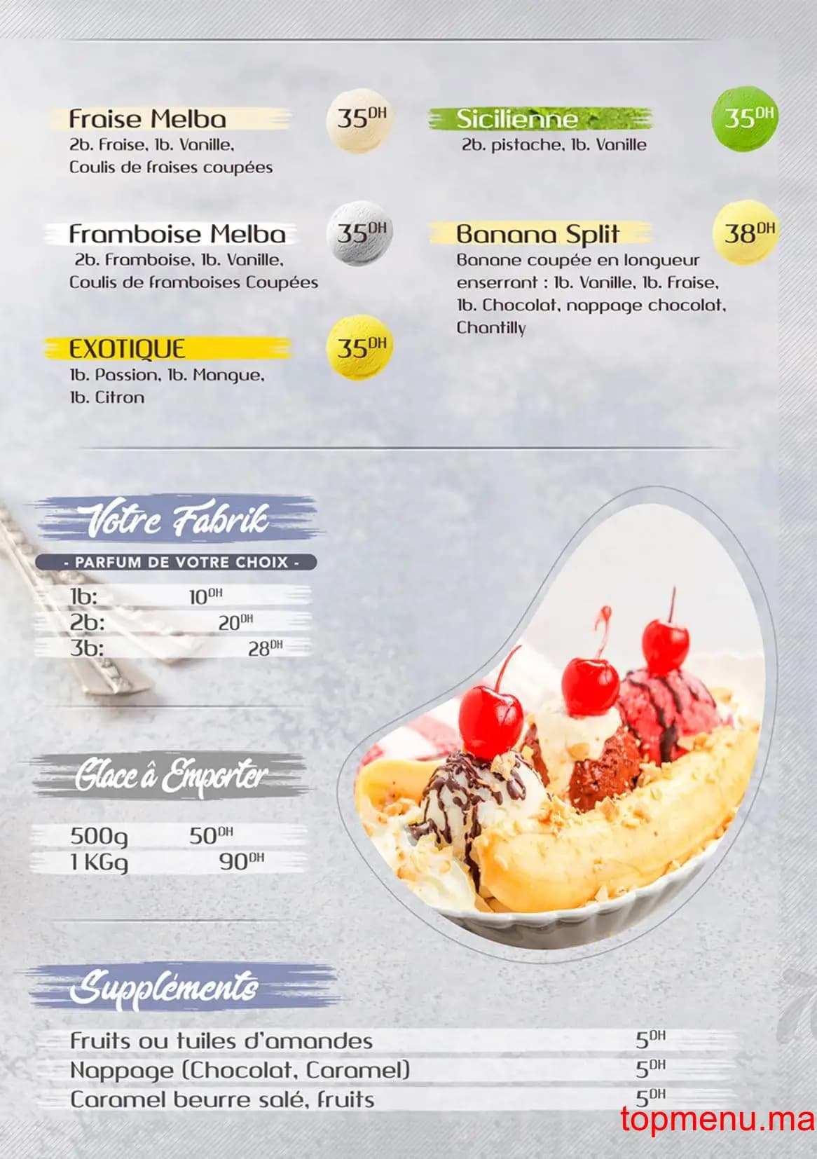 Restaurant Pallina Di Gelato menu page 5 Pallina Di Gelato menu page 5