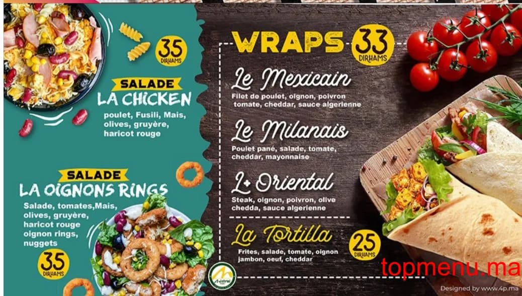 Restaurant Mistral club menu page 3 Mistral club menu page 3