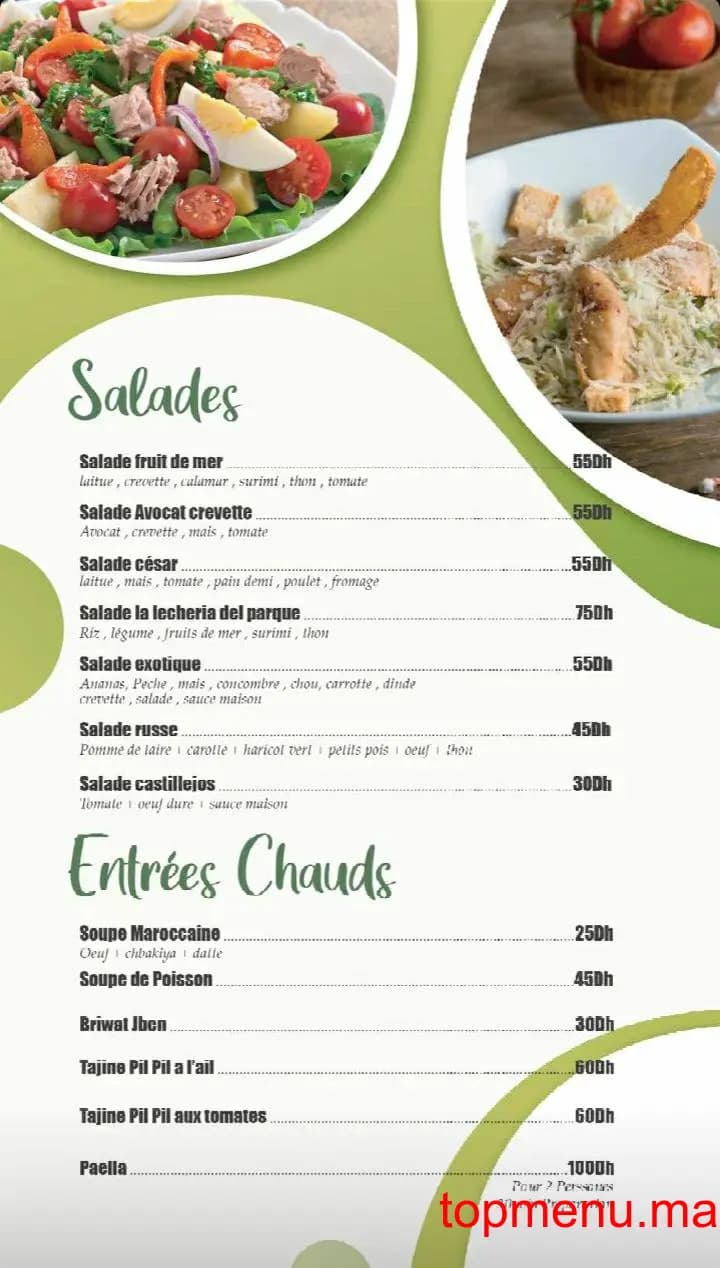 Restaurant La Villa del padre menu page 11 La Villa del padre menu page 11